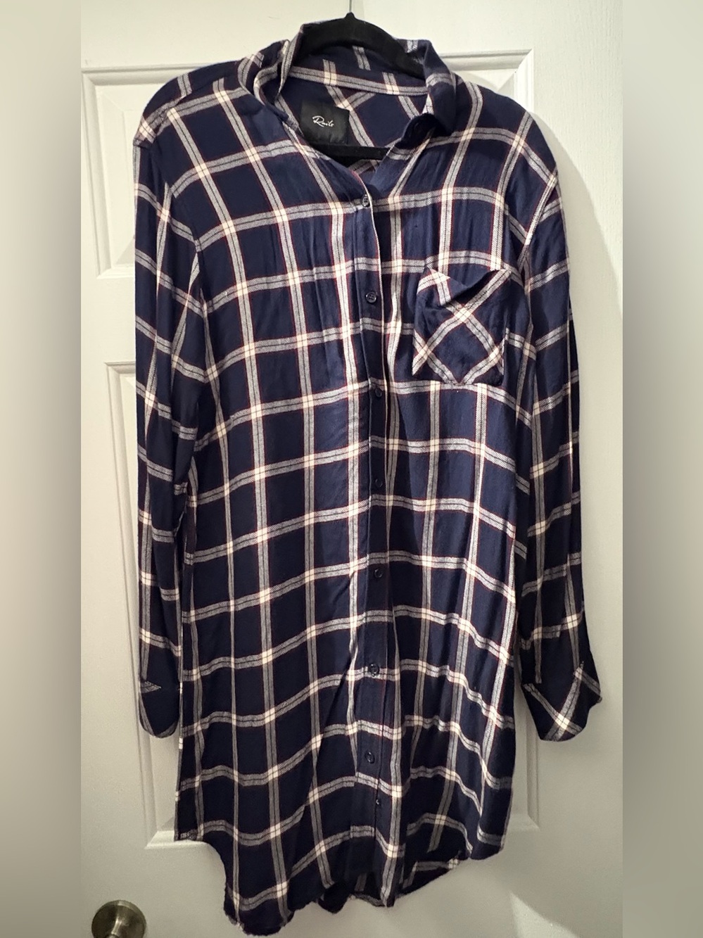 Rails Plaid Shirt Dress - large